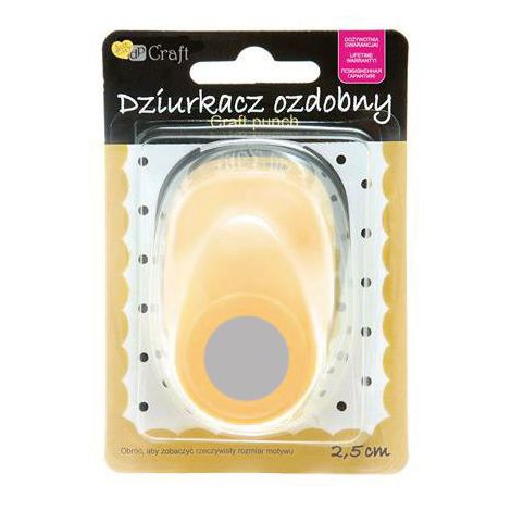 Dziurkacz ozdobny dpCraft 2,5cm Koło
